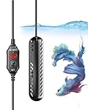 DoRight Aquariumheizung 100W Fischtank Heizung für Tropical mit Übertemperaturschutz und automatischer Abschaltung Beim Verlassen von Wasser 40L-100L Fischtank Salzwasser und Süßwasser Aquarien