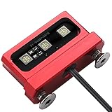 Greluma 1 Stk CNC-Motorrad-Kennzeichenbeleuchtung, 12V-Universal-Motorrad-LED-Hinterradbremse, Rücklicht, weißes Licht, Aluminiumlegierung