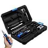 Ratsche Schraubendreher Set - 69-Teiliges Magnetisches Kompaktratschen-Set | Präzisions-Bits Rutschfest Für Reparatur Haushalt Fahrrad Sanitär Elektro Bau