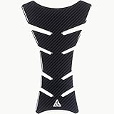 Autodomy Tankpad Tankschutz Tankaufkleber für Motorrad Farbe Carbon | Tankpad Motorrad 20x12,5 cm | Geeignet für Alle Motorradmarken