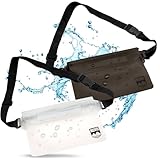 RUVO® wasserdichte Bauchtasche | 2er Set | für max. Badespaß auf oder im Wasser | EIN Fach mit Druck- und Klettverschluss für Absolute Wasserdichtigkeit | für jegliche Wasseraktivitäten geeignet