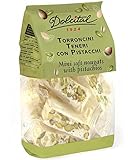 Torroncini mit Mandeln und Pistazien, soft, Torroncini Teneri Mini Pistacchi, 130g, weißer Nougat, Dolcital