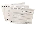 Druckerei Scharlau 3X Block Quittung - Quittungsblock für Kleinunternehmer (§19) - 2 x 50 Blatt DIN A6 - gelocht - SD -durchschreibend (22427)