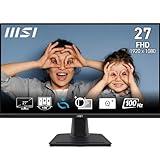 MSI PRO MP275 27 Zoll Full HD Office Monitor - 1920 x 1080 IPS Panel, 100 Hz, Augenfreundlicher Bildschirm, integrierte Lautsprecher, neigungsverstellbar - HDMI 1.4b, D-Sub (VGA)