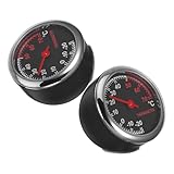 Mobestech 2Stücke Präzises Fahrzeugthermometer Einfach Ablesbares Armaturenbrett Instrument zur Überwachung der Innentemperatur
