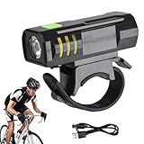 LED-Fahrradlichter – Fahrradscheinwerfer, wiederaufladbar, USB, mit 3 Modi, helles Licht, wasserdicht | Fahrradlampe im Freien zum Fahren, bei nebligem oder regnerischem Wetter, Sicherheitsausrüstung