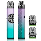 Manvap E zigarette 40w Dual Mesh Coil Pod System 0.6? 0.8? Pods E Shisha mit 1300mAh Regelbare 3ml Dampfer Vape kit Ohne E Liquid 0,0mg Nikotin