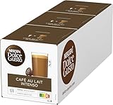 NESCAFÉ DOLCE GUSTO Café au Lait Intenso Kaffeekapseln 3er Pack (3 x 16 Portionen)
