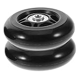 Kisangel 2st Kofferräder Aus Gummi Ersatzräder Kleine Räder Für Projekte Kofferraumräder Rollenreparaturwerkzeug s Universalräder Gepäckräder Reparieren s Reisekofferrollen Black Metall
