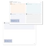 Häfft® A4 To-do-Listen Block quer, 50 Blatt - Aufgabenblock nach Eisenhower-Prinzip - nachhaltig & klimafreundlich
