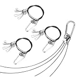 Gadpiparty 4 Stück Teiliges Stahlseil Aufhängeset Lang für LED Pflanzenleuchten und Aquariumslampen Vielseitig Kompatibel Sichere und Stabile Befestigung für Indoor Pflanzenzucht