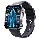Wizvox Fitness Uhr Damen, Uhren Herren Smartwatch Smart Notifications, 𝐁l𝐮𝐭𝐳𝐮𝐜𝐤𝐞𝐫messung Uhr Alltagsleben F06,A