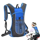 Fahrradrucksack, Laufrucksack, Nylon, Laufrucksack, wasserdicht, atmungsaktiv und reflektierend, Ski-Rucksack für Outdoor-Wandern, Competenc