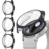 Wanme 3 Stück Hülle für Samsung Galaxy Watch 7 40mm Schutzhülle, Vollständige Abdeckung Schutzfolie Weiche TPU Cover Case Schutz Displayschutz Folie für Galaxy Watch 7 40mm