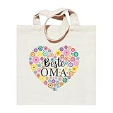 UTEFIF Muttertagsgeschenk für Stofftasche - Beste OMA, Geschenke für Oma zum Geburtstag, Geschenkideen für die Mutter und Oma, Weihnachten Geschenk für Mutter und Oma