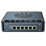 UDPTCP Micro Firewall, 6-Port LAN i226-V 2.5Gbe, Mini PC ohne Lüfter Intel Core i5-1245U Ten Core, 2 x DDR4 1 M.2 kompatibel mit AES-NI Barebone Router PC VPN HDMI DP USB3.0 M.2 Nvme