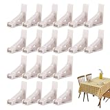 Frfik Tischdeckenhalter-Clips, 20 Stück Tischdeckenclip, Klemmen Abdeckung für Camping, Abendessen, Restaurant, Outdoor, Geburtstag, Weihnachten, Familienfeier, Hochzeit