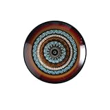 RYUQW3RE Essteller, Handbemalter westlicher Speiseteller, Keramik-Geschirrteller, Steak-Teller, Haushalts-Gemüseteller Tafelservice(8inch)