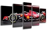 Cuadros Camara Ferrari SF-23 2023, modernes Fotobild, Formel-1-Auto, Sainz, Leclerc, 165 x 62 cm, Ref. 27434
