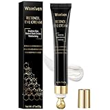 Wansiven Augencreme, Anti-Age Augencreme gegen Augenringe Feuchtigkeitsspendende und Nährende，Enthaltend Hyaluronsäure und Koffein feuchtigkeitsspendende Augenreparaturcreme 20 g (Black-20g)