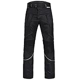 Limitless Herren Motorradhose mit Protektoren und Reflektoren – Textil Motorrad Hose für Sommer und Winter – Wasserdicht Winddicht Atmungsaktiv – Quad Roller Biker Schwarz Gr. L