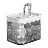 Automatischer Wasserspender, Trinkbrunnen für Katzen, automatischer Katzenbrunnen, Wasserspender für Hunde, groß, transparent, für Katzen, Haustiere
