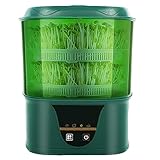 McbeAn Sojasprossenmaschine Für Zuhause, 2-lagiges Automatisches Sprossen-Anzuchtset, Automatische Bewässerung, Intelligente Steuerung, PTC-Temperaturregelung Am Gehäuse, Für Mungbohnen, Radieschen