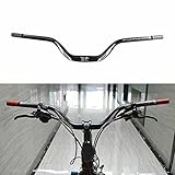 HEZHU Mountainbike Links MTB 31,8 mm High Riser Lenker passend für 22,2 mm Links (Schwarz)