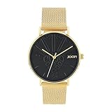 JOOP! Armbanduhr Damen Quarzuhr Analog, mit Edelstahl Armband, Gold, 5 bar Wasserdicht, End of Life System, Kommt in Uhren Geschenk Box, 2033714