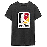 Spreadshirt Handball Team Germany Deutschland Teenager Premium T-Shirt, 146/152 (10 Jahre), Anthrazit meliert