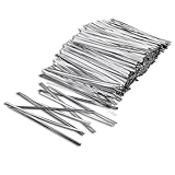 1000 Stück Silberne Twist Ties Twistband Metallischen Bindebaender Lebensmittel Verpackungs Krawatte Passendfür Süßigkeiten Kaffeebeutel Snacks Kuchen Kaffeebeutel Bäckerei Plätzchen (10cm)