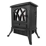 Naroote Raumheizung, Vielseitig, Laptop, Schnellerwärmung, 3D -Flammeneffekt, Elektrischer Raumheizung, Geringem Energieverbrauch, Mehreren Raumdesign für Raum (EU -Stecker 220 V)