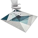Honorstar Bodenschutzmatte für Hartböden 120x150cm Stuhlunterlage Gaming Teppich Bodenschutzmatte Bürostuhl Matte Rechteckig Bodenmatte rutschfest Bürostuhlunterlage Stuhlmatten (Mehrfarbig-1)