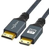 Twozoh Mini HDMI auf Mini HDMI Kabel, Mini HDMI Stecker auf Mini HDMI Stecker, HDMI-Mini-Stecker auf Stecker, unterstützt 3D 4K/1080P (30CM)