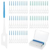 200 Stück Interdentalbürsten Mit Doppeltem Verwendungszweck Weiche Einweg Zahnseide Sticks Aus Silikon Plaque Entferner Bürstensticks Für Zähne Zahnstocher Spangenbürsten Zahnreinigung Mundpflege