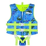 Schwimmweste ‎Kinder Neopren Weste, Ideale Kleinkinder Schwimmhilfe Badeanzug Assist Bademode Schwimmtraining mit Einstellbare Sicherheits Straps für Mädchen Jungen - Blau, M (4-6 Jahre)