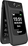 Funker C200 Comfort 4G - 4G Klapphandy für Senioren, große Tasten und Tasten, Einfache Bedienung, SOS-Taste, USB-C, 3 Direkte Speicher, 2000 Kontakte, 1000mAH Batterie