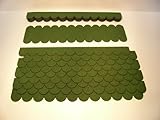 Martinshof Rothenburg Diakoniewerk Mini Dachschindeln Rund (41 mm) - Set - Grün für Vogelhaus 23.403' Dachschindel 0,35 m²