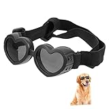 Abaodam Winddichte Schutzbrille für Haustiere groß Haustierzubehör Hund Schattierungen klein Welpe UV Haustierbrille Outdoor-Sonnenbrille für Hunde Hundezubehör Tipi Black