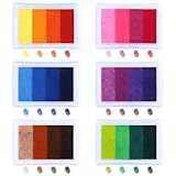 Kesote Stempelkissen 24 Farbe Stempel Fingerabdruck Fingerfarben Handwerk DIY Geburtstag Geschenk Scrapbooking Malerei