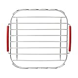 Air Rack mit Spieße Edelstahl Grillhalter Grillständer zum Grillen Braten Hähnchengrill