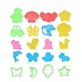 ORFOFE 64 Stück Teiliges Sandspielzeug für Kreative Kunststoffformen in Bunten Farben Ultraleichtes Modellierwerkzeug für Strand Sandkasten und Freizeitspaß Inklusive Zufällige Farbe