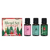 Weihnachts-Aromatherapieöle, festliches Aromatherapie-Erlebnis, 1 Set, Urlaubsduftöl, Auto-Lufterfrischer, unterstützt die Entspannung, ideal für Zuhause, Schlafzimmer, Auto