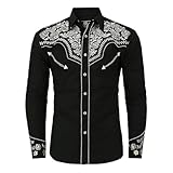 Herren Drucken Hemd mit Reverskragen Lässige Langarmhemd Mit Knopfleiste Slim Fit Oberteil Langarm Casual Freizeit Langarm-T-Shirt Elastische Atmungsaktiv Freizeithemd Festliches Streetwear