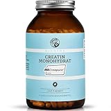 Creapure® Creatin Monohydrat von QIDOSHA®, 240 Stk im Apothekerglas, 750mg je Kapsel, jede Charge laborgeprüft, deutsche Fertigung