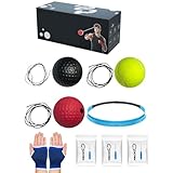 Boxing Reflex Ball, Boxing Equipment for Training, Adjustable Strap Boxing Ball, Head Reflex Ball for Boxing, Hand-Eye Koordination Training Ball, tragbarer Reflexball für Boxershorts