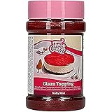 FunCakes Glaze Topping Rubinrot: Cake Topping, Kuchen-Glasur Belag, Spiegelüberzug Perfekt zum Dekorieren von Kuchen, Dessert Topping. 375 g