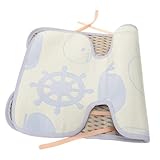 ifundom Sommer-kinderwagen-kühlkissen Neugeborenes Kühlender Autositz Kühlmatte Kindersitz Neugeborene Autositzeinlage Tragbarer Mini-kinderwagenventilator Kühlung Polyester