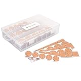 Navaris Bodengleiter Selbstklebend für Möbel - Kork Gleiter Set 215-teilig - Bodenschutz Pads für Stuhl Fliesen Parkett - Stuhlgleiter Hellbraun