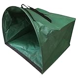 DECHOUS Großer Faltbarer Laubsack mit Verstärkten Griffen Robuster Gartenabfallsack für Laub Gras und Gartenabfälle Tragbarer und Zusammenklappbarer Müllsack für Garten Camping und